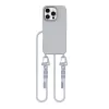 Cordão para telemóvel MagSafe Tech-Protect Magnecklace para iPhone 16 Pro Max Cinzento