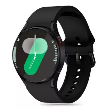 Pulseira de silicone TECH-PROTECT para Samsung Galaxy Watch 4 / 5 / 5 Pro / 6 / 7 / FE Preto