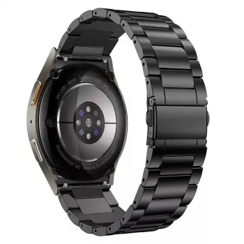 Pulseira de aço inoxidável TECH-PROTECT para Samsung Galaxy Watch 4 / 5 / 5 Pro / 6 / 7 / FE Preto