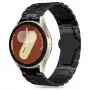 Pulseira de aço inoxidável TECH-PROTECT STAINLESS LINE para Samsung Galaxy Watch 4 / 5 / 5 Pro / 6 / 7 / FE Preto