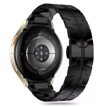 Pulseira de aço inoxidável TECH-PROTECT STAINLESS LINE para Samsung Galaxy Watch 4 / 5 / 5 Pro / 6 / 7 / FE Preto