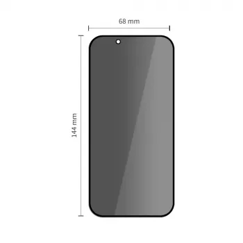 Película de vidro temperado com privacidade Quick Set SPY+ TECH-PROTECT pack de 2 para iPhone 13 / 13 Pro / 14 / 16E / 17E