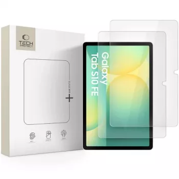 Película protetora de ecrã em vidro temperado Glass Fit+ Tech-Protect para Samsung Galaxy Tab S7/S8/S9 11.0 / S9 FE/S10 FE 10.9 - Transparente (pack de 2)