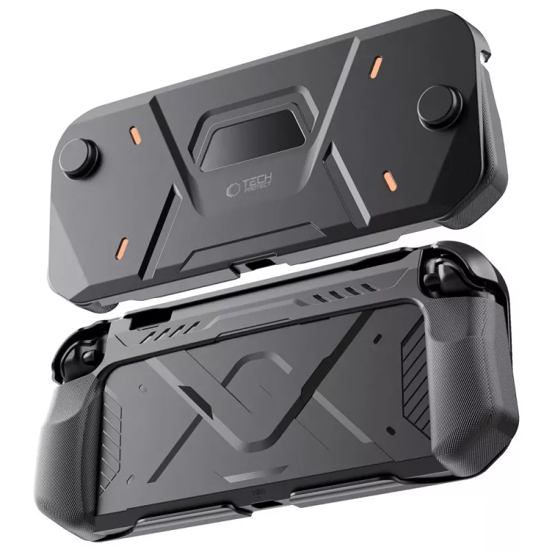Capa TECH-PROTECT CARBONOX para NINTENDO SWITCH 2 PRETO