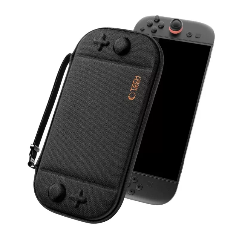 Bolsa fina TECH-PROTECT SLIM POUCH para NINTENDO SWITCH 2 PRETO