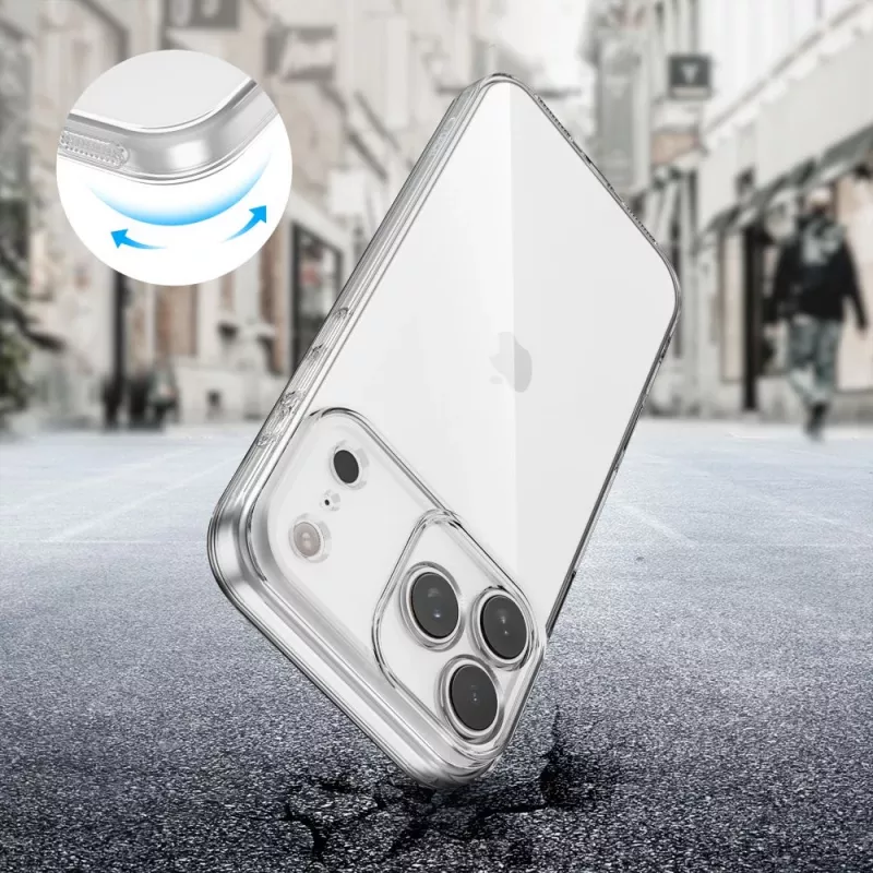 Tech-Protect Flexair Capa Traseira Transparente para iPhone 17 Pro Max