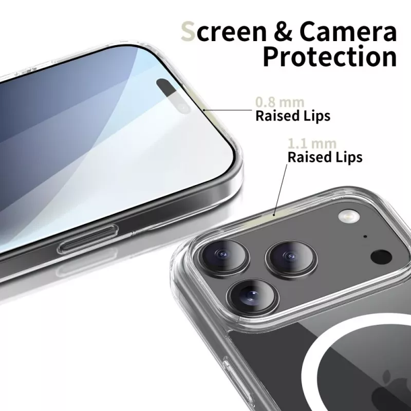 Tech-Protect Flexair Hybrid Magsafe iPhone 17 Pro Max Transparente