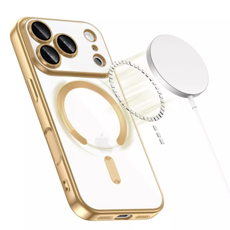 Tech-Protect MagFlex Magsafe Capa para Apple iPhone 17 Pro Max, Dourado Brilhante
