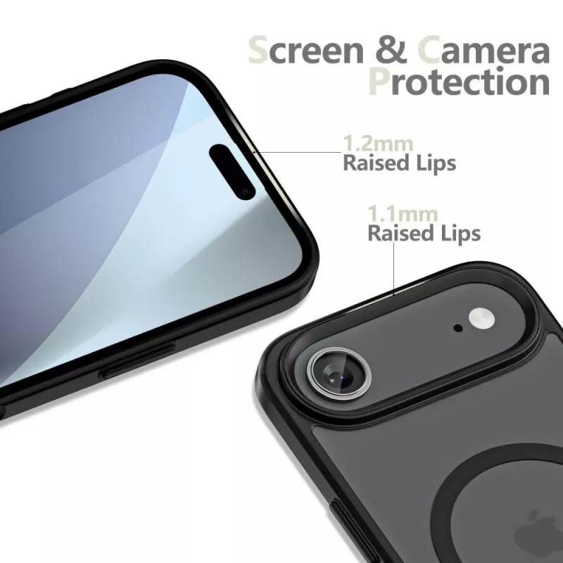Tech-Protect Magmat Magsafe Capa Traseira para iPhone 17 Air Preto Mate