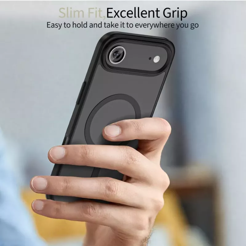 Tech-Protect Magmat Magsafe Capa Traseira para iPhone 17 Air Preto Mate