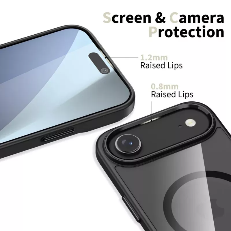 Tech-Protect Magmat Magsafe iPhone 17 Air Preto/Transparente