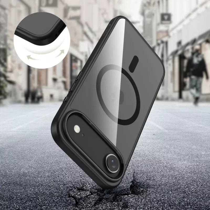 Tech-Protect Magmat Magsafe iPhone 17 Air Preto/Transparente