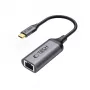 TECH-PROTECT ULTRABOOST Adaptador USB-C para Ethernet RJ45 1000 Mbps Preto