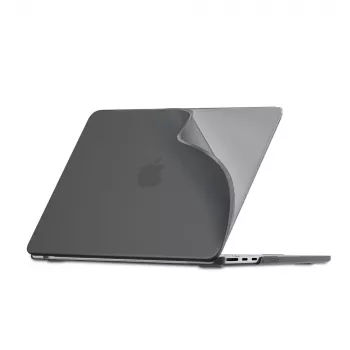 Tech-Protect Smartshell Capa Rígida para MacBook Air 13 M2-M5 2023-2026, Preto Mate