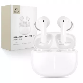 TECH-PROTECT ULTRABOOST TWS Earphone Pro G3 Branco