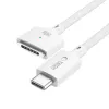 TECH-PROTECT MMC01 UltraBoost Cabo Magnético MacBook USB-C para MagSafe 3 140W 200cm Branco