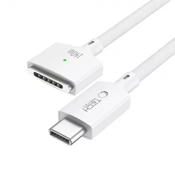 TECH-PROTECT MMC01 UltraBoost Cabo Magnético MacBook USB-C para MagSafe 3 140W 200cm Branco