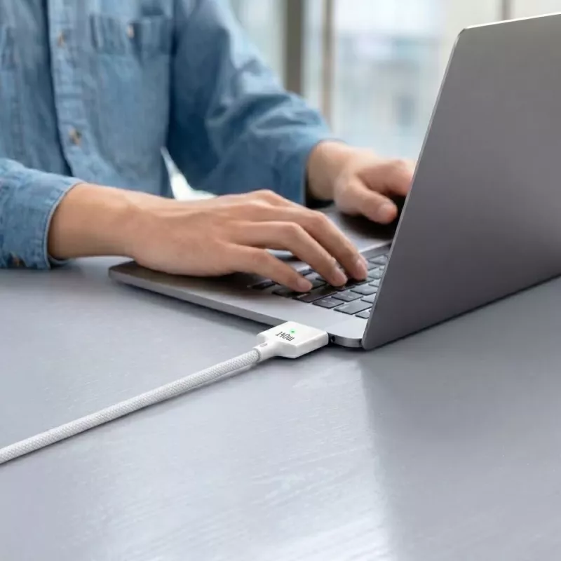 TECH-PROTECT MMC01 UltraBoost Cabo Magnético MacBook USB-C para MagSafe 3 140W 200cm Branco