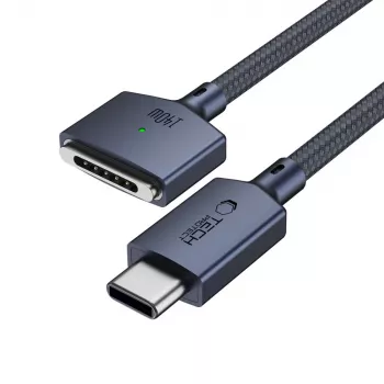 TECH-PROTECT MMC01 ULTRABOOST Cabo Magnético MacBook USB-C para MagSafe 3 140W 2m Azul Meia-Noite