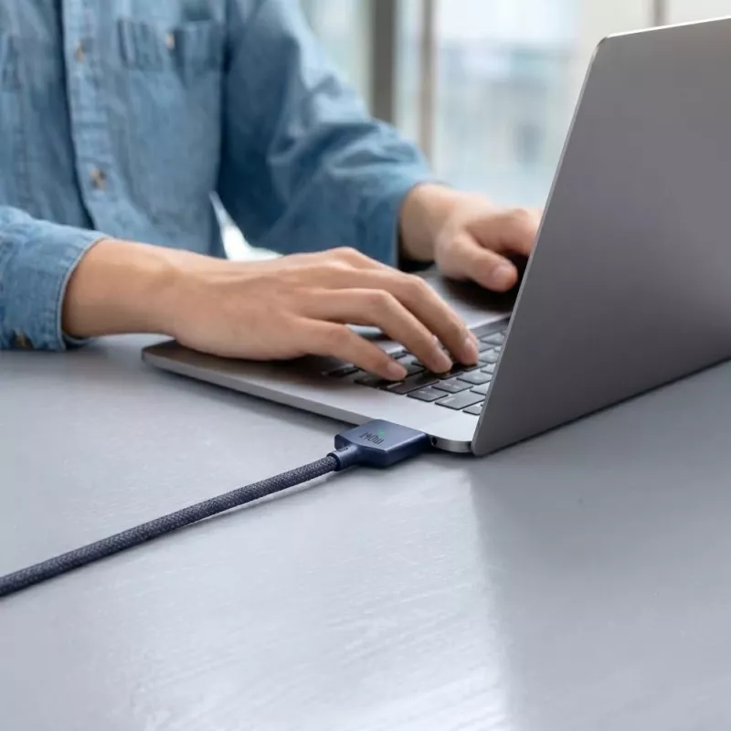 TECH-PROTECT MMC01 ULTRABOOST Cabo Magnético MacBook USB-C para MagSafe 3 140W 2m Azul Meia-Noite