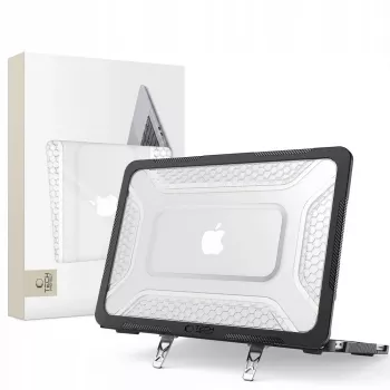 Tech-Protect Kevlar Pro MacBook Neo 13 2026 Capa Protetora para Portátil Preto Mate/Transparente