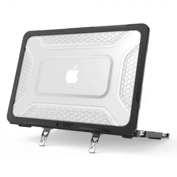 Tech-Protect Kevlar Pro MacBook Neo 13 2026 Capa Protetora para Portátil Preto Mate/Transparente