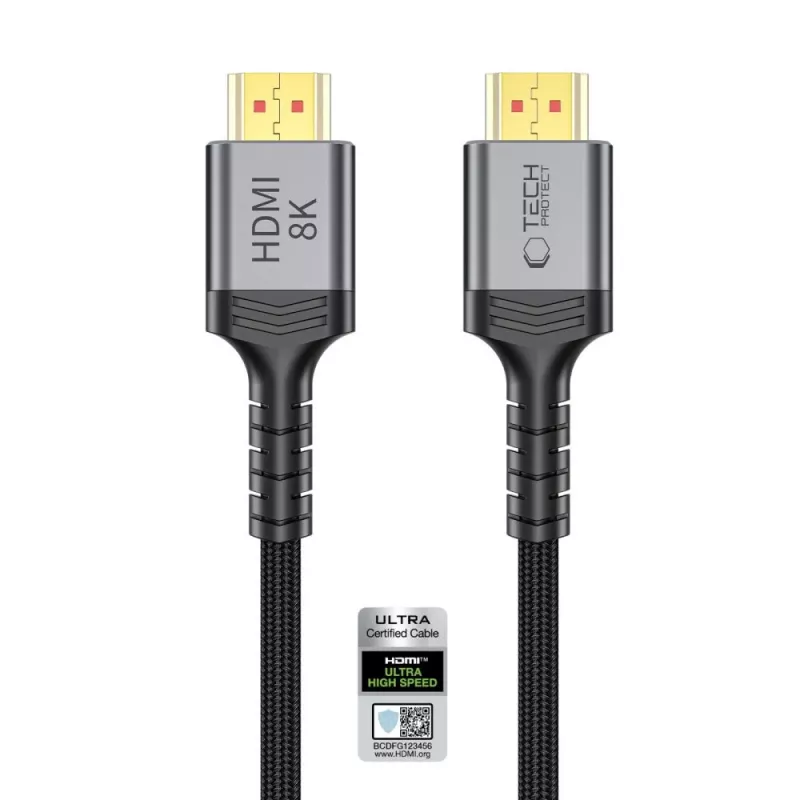 TECH-PROTECT ULTRABOOST CABO HDMI 2.1 4K 120HZ / 8K 60HZ 200CM PRETO