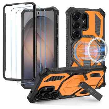 TECH-PROTECT MAGBLAST MAGSAFE + GLASS 2-PACK GALAXY S26 ULTRA PRETO/LARANJA