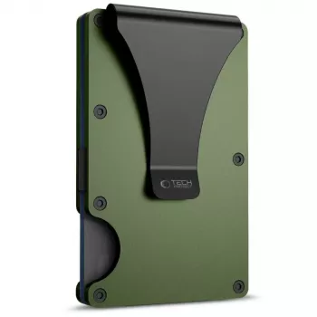 TECH-PROTECT THORN Carteira de cartões RFID Verde militar