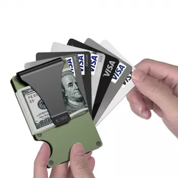 TECH-PROTECT THORN Carteira de cartões RFID Verde militar