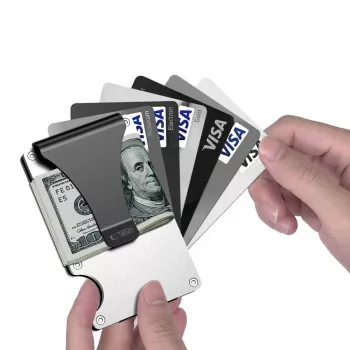 TECH-PROTECT THORN Carteira de cartões RFID Prateado aço