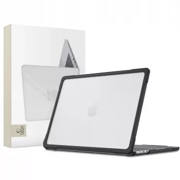 Tech-Protect Velar Capa rígida para MacBook Air 15 M2-M5 2023-2026 Preto/Transparente mate