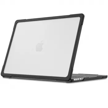 Tech-Protect Velar Capa rígida para MacBook Air 15 M2-M5 2023-2026 Preto/Transparente mate
