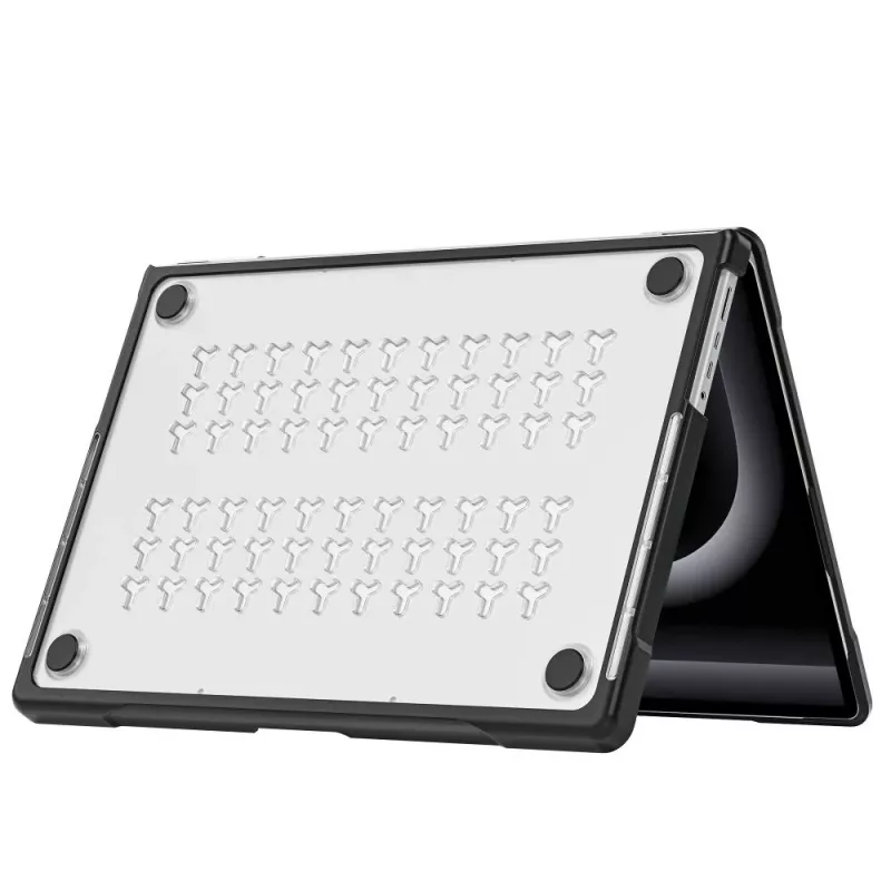 Tech-Protect Velar Capa rígida para MacBook Pro 14 polegadas M1-M5 Pro/M5 Pro Max 2021-2026, Preto/Transparente mate