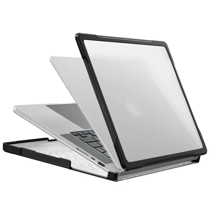 Tech-Protect Velar Capa rígida para MacBook Pro 14 polegadas M1-M5 Pro/M5 Pro Max 2021-2026, Preto/Transparente mate