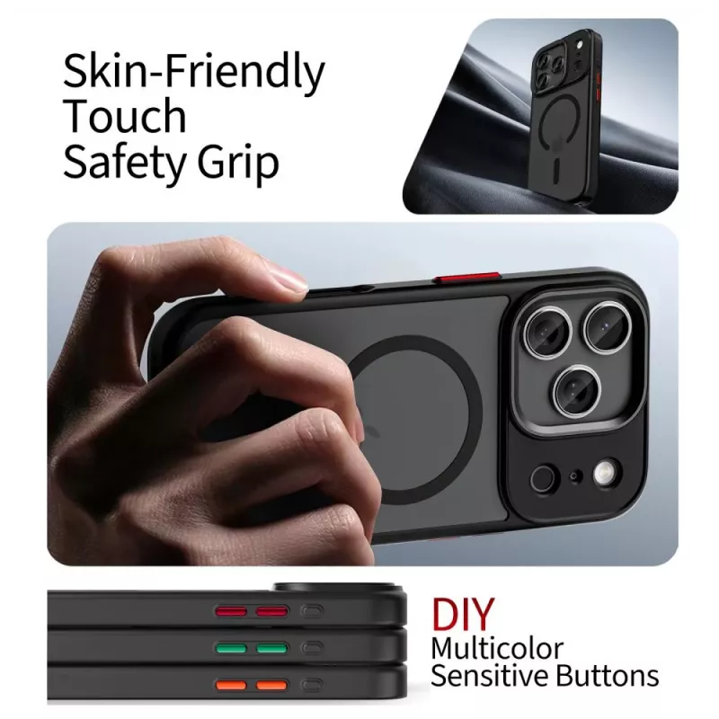 TECH-PROTECT MAGMAT XT 4-SET MAGSAFE IPHONE 17 PRO MAX PRETO MATE
