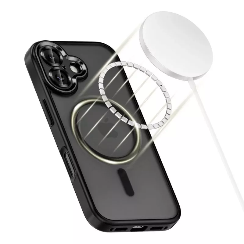 Tech-Protect Magcam Capa MagSafe para iPhone 17 Preto mate