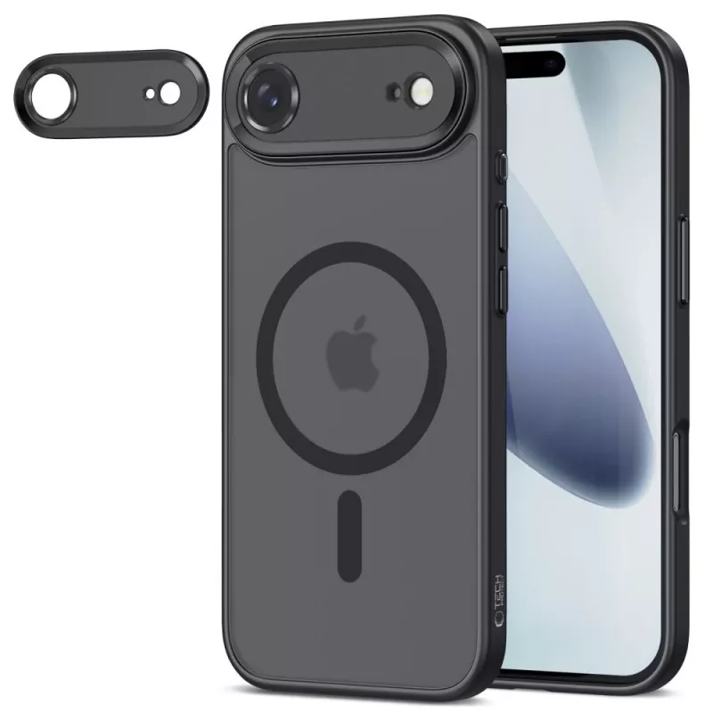 Tech-Protect Magcam Capa traseira MagSafe para iPhone 17 Air Preto mate