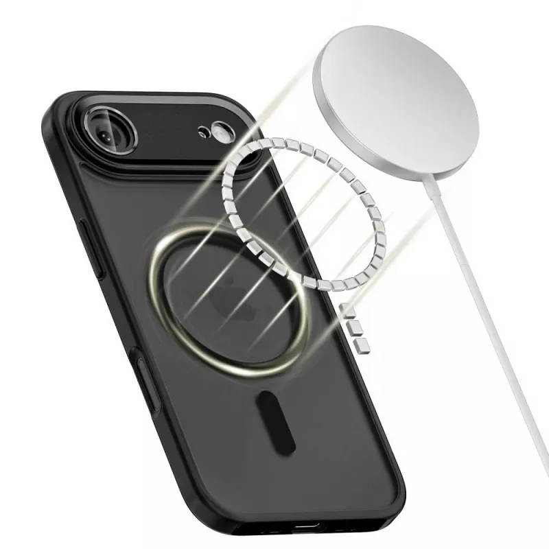 Tech-Protect Magcam Capa traseira MagSafe para iPhone 17 Air Preto mate