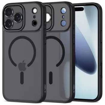 Tech-Protect Magcam Capa traseira MagSafe para iPhone 17 Pro Preto mate