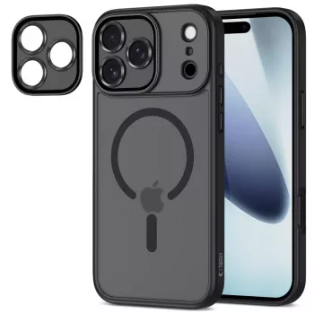 Tech-Protect Magcam Capa traseira MagSafe para iPhone 17 Pro Preto mate