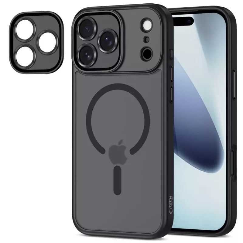 Tech-Protect Magcam Capa traseira MagSafe para iPhone 17 Pro Preto mate