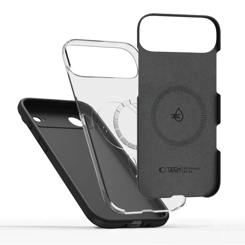 Tech-Protect Silicone Capa MagSafe para Apple iPhone 17 Air - Preto