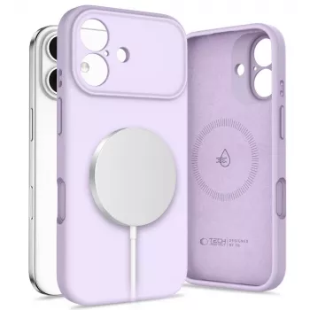 Tech-Protect Silicone Capa MagSafe para Apple iPhone 17 - Malva