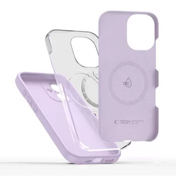 Tech-Protect Silicone Capa MagSafe para Apple iPhone 17 - Malva