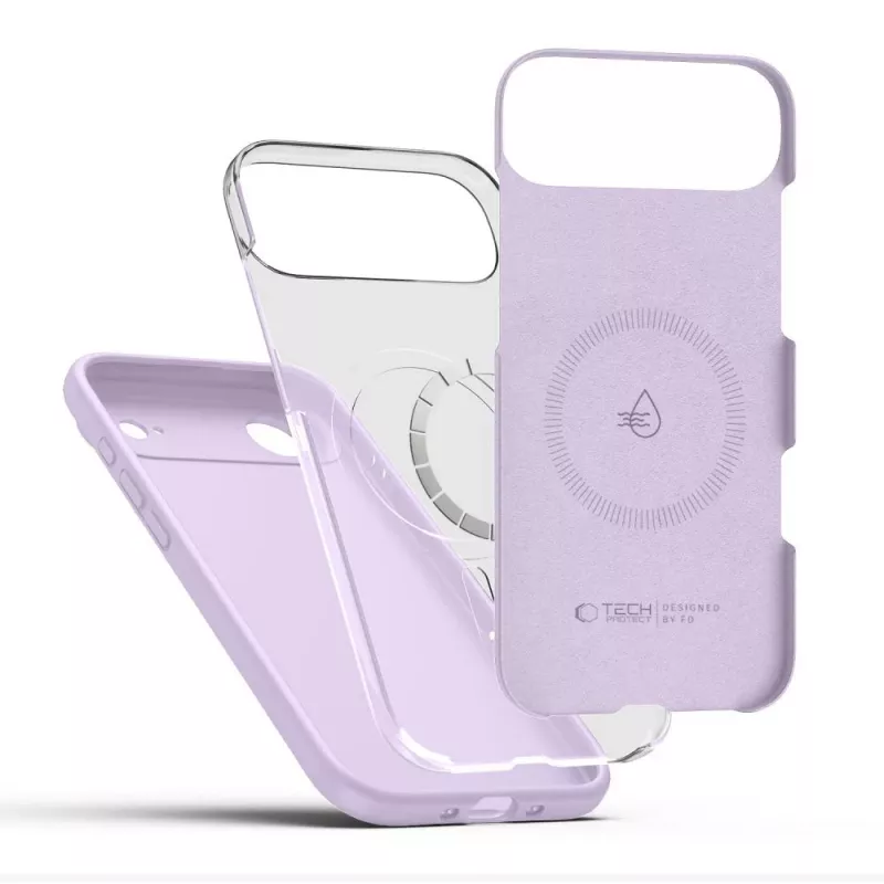 Tech-Protect Silicone Capa MagSafe para Apple iPhone 17 Air - Malva