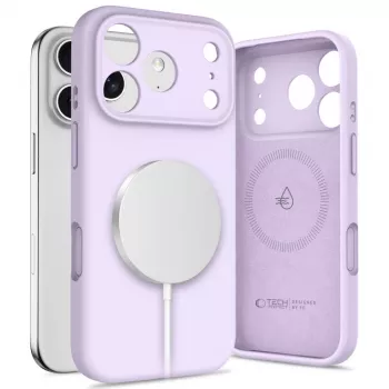 Tech-Protect Silicone Capa MagSafe para Apple iPhone 17 Pro Max - Malva