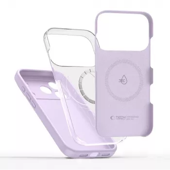 Tech-Protect Silicone Capa MagSafe para Apple iPhone 17 Pro Max - Malva