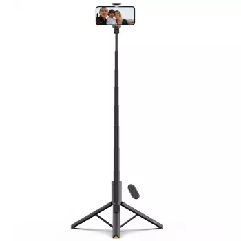 Tech-Protect L09S Pau de selfie e tripé Preto