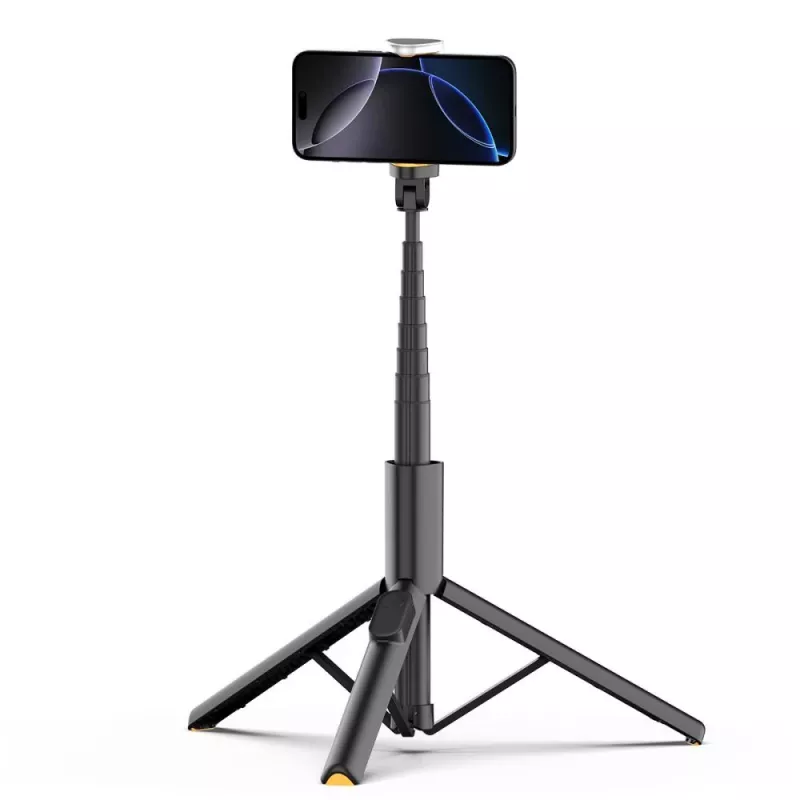 Tech-Protect L09S Pau de selfie e tripé Preto